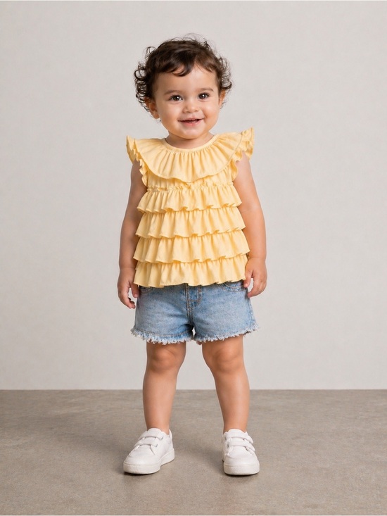 GAP Other - ✨ Baby Gap Ruffle Top – Sweet & Layered Look ✨